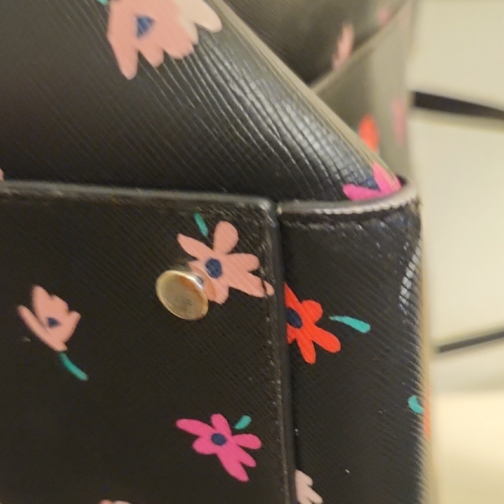 kate spade Black Floral Print Tote - Picture 13 of 16